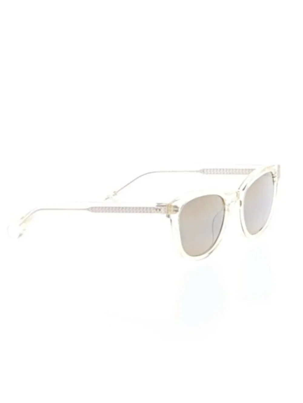 Maui Jim Clear Frame Sunglasses with Silver Mirrored Lenses